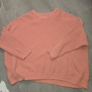 Sonoma Women's Coral Crew Neck Sweater